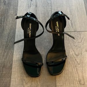 YSL AMBER SANDALS IN PATENT LEATHER sz. EU 39.5